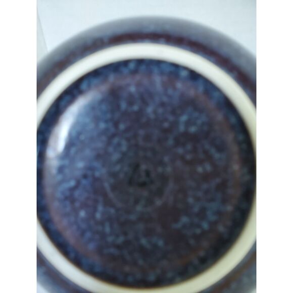 Teavana Stoneware Blue Glaze Tea Pot with Wicker Handle and 4 Cups - Picture 6 of 6